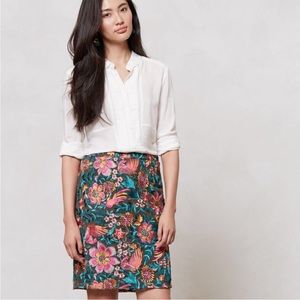 Embroidered pencil skirt by Yoana Baraschi. NWT, XL, Anthropologie